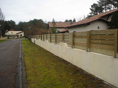 pose de cloture bois